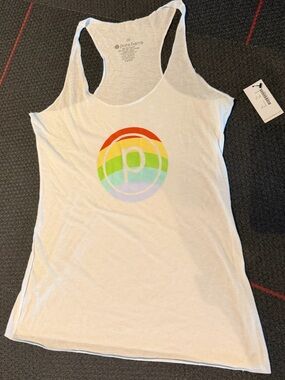 Pure Barre Racerback tank Rainbow Circle P